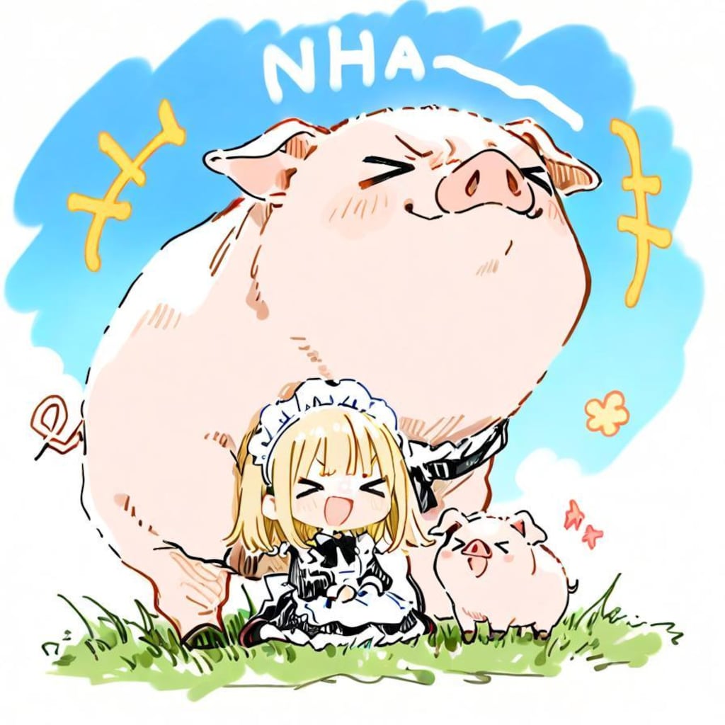 ( >ω<)豚さんおいでやでぇー✨ 🐷