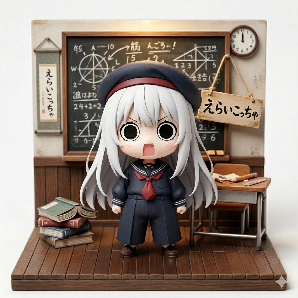 えらいこっちゃ嬢ミニチュアフィギュア