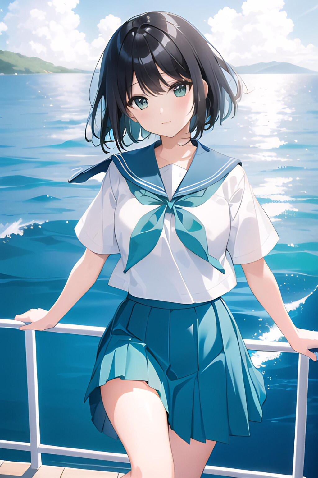 朝焼けを艦と共に