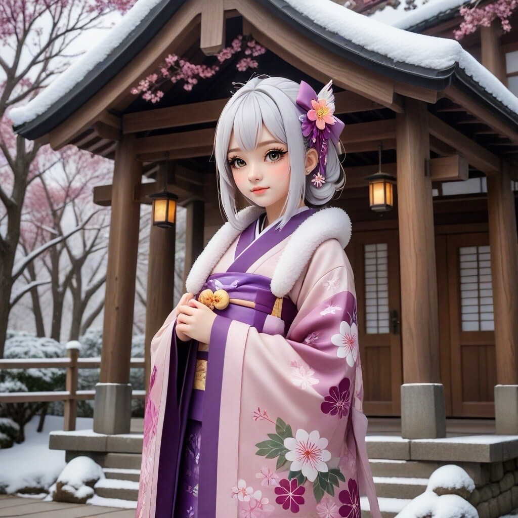 振袖姿の女の子