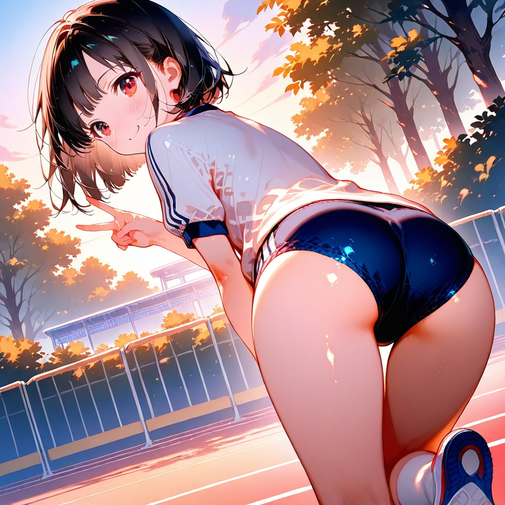 GRYPHONでブルマ娘　~ 黒髪ボブのブルマ娘45 ~