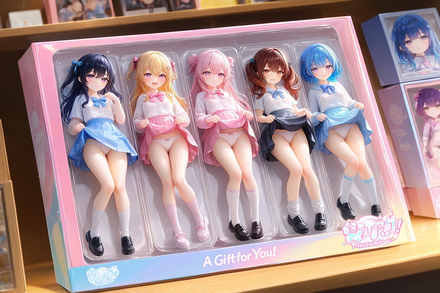 「あなたへのプレゼント！かわいい服に身を包んだ５人のおともだちセット Ver.パンティ」（ロリっ子大集合・一般向け５５の１）