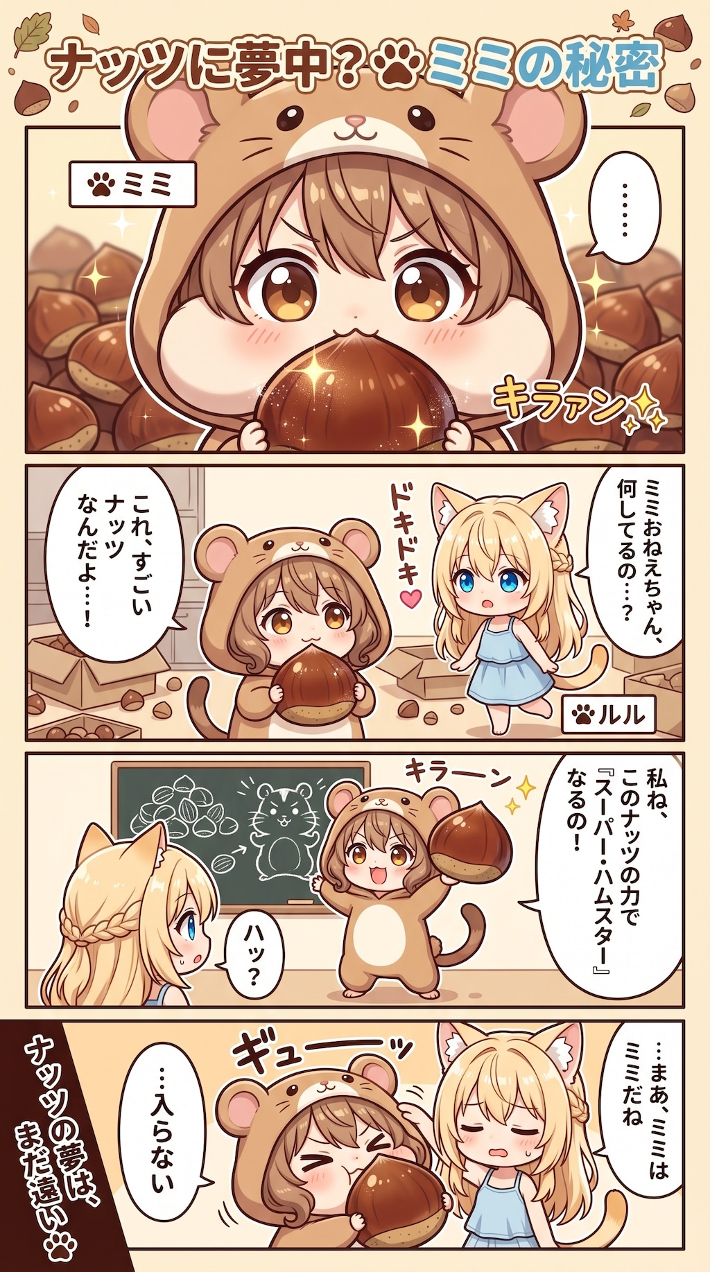 ナッツに夢中？🌰