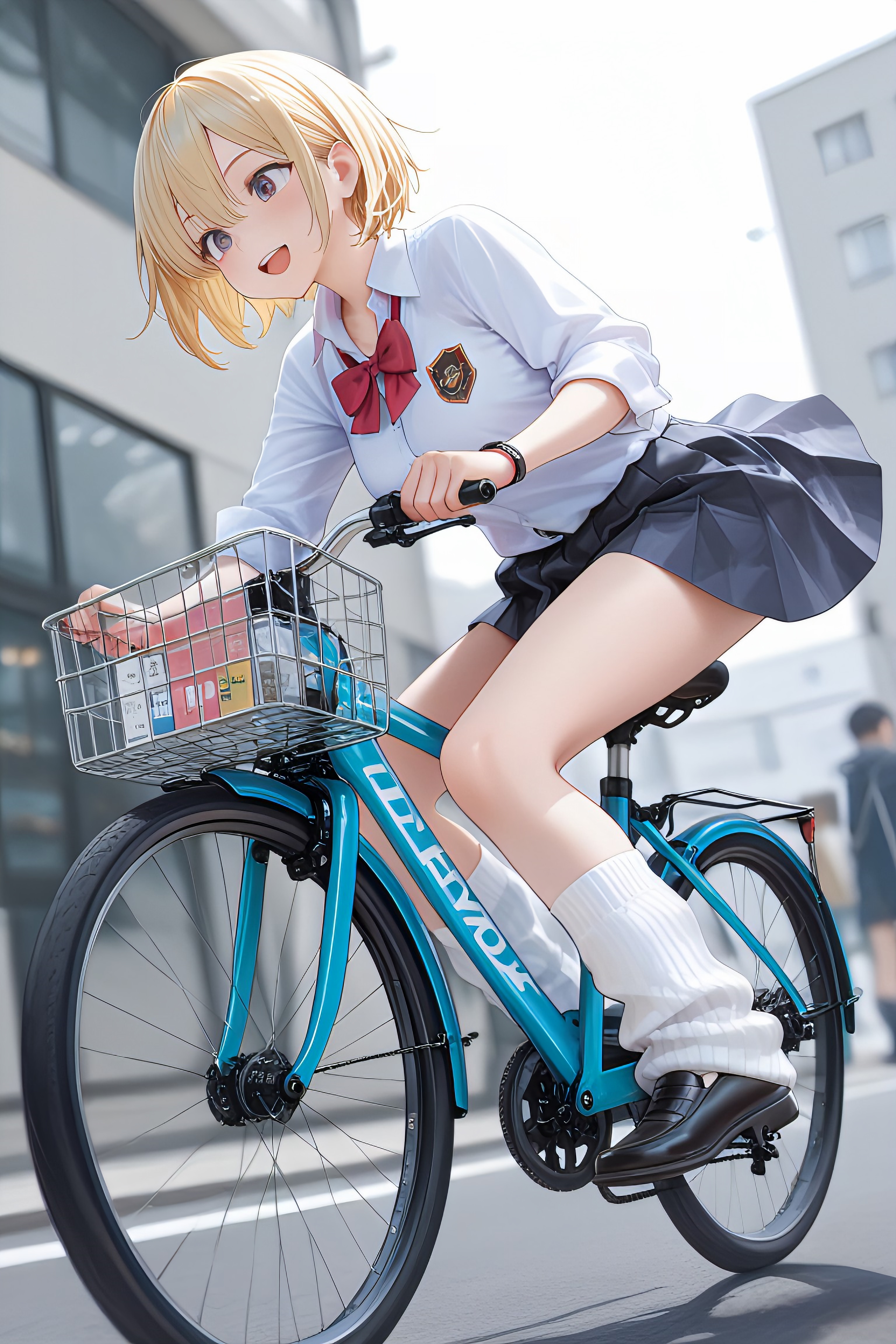 チャリとJK | の人気AIイラスト・グラビア