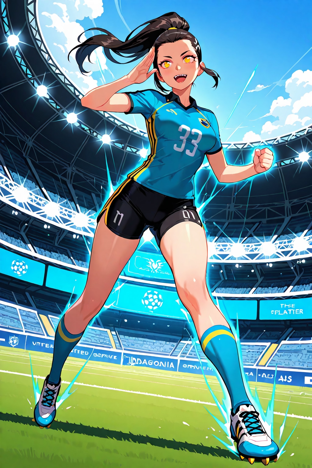 ⚽ギザ歯とポニーテールとデコ。