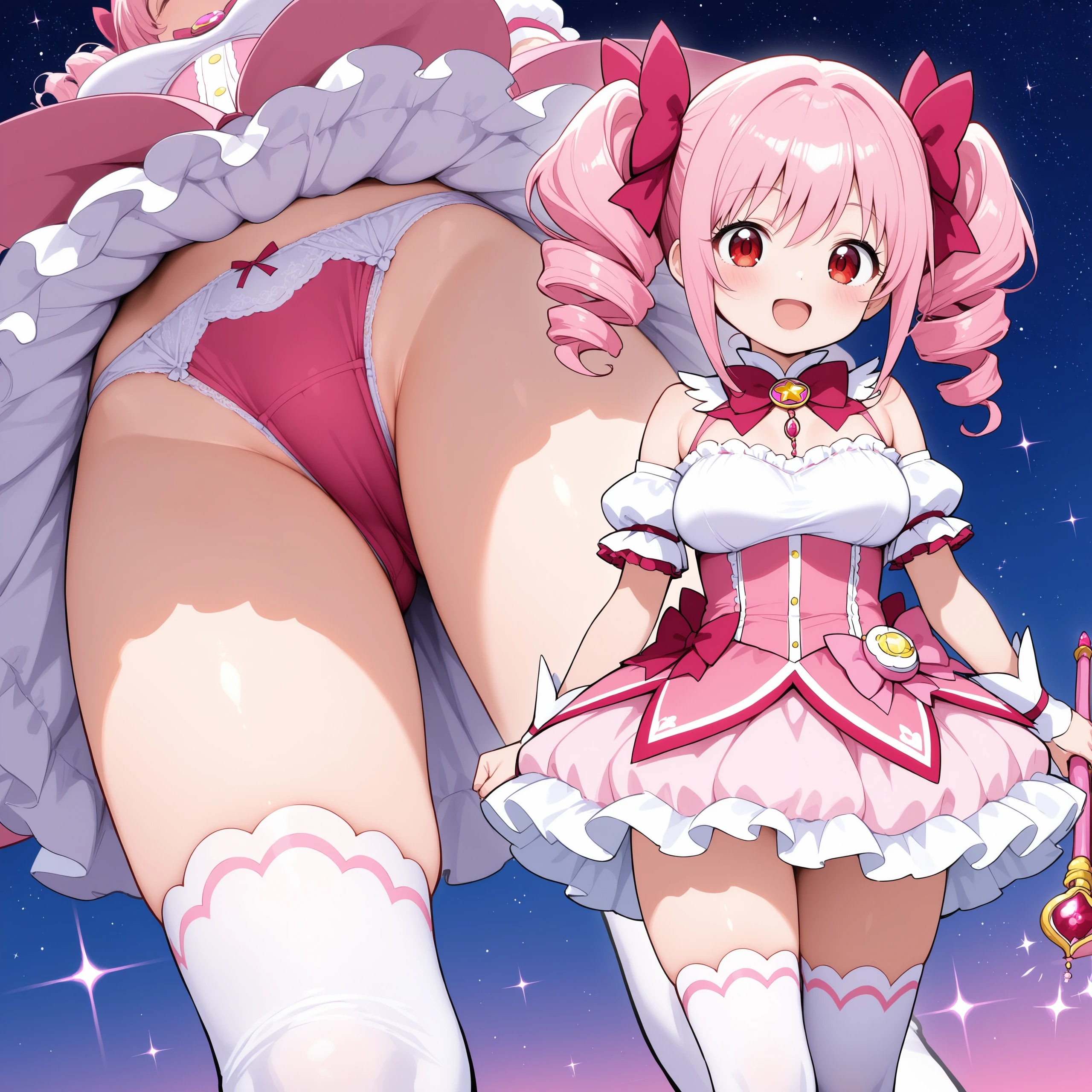 魔法少女風の女の子 with パンモロ