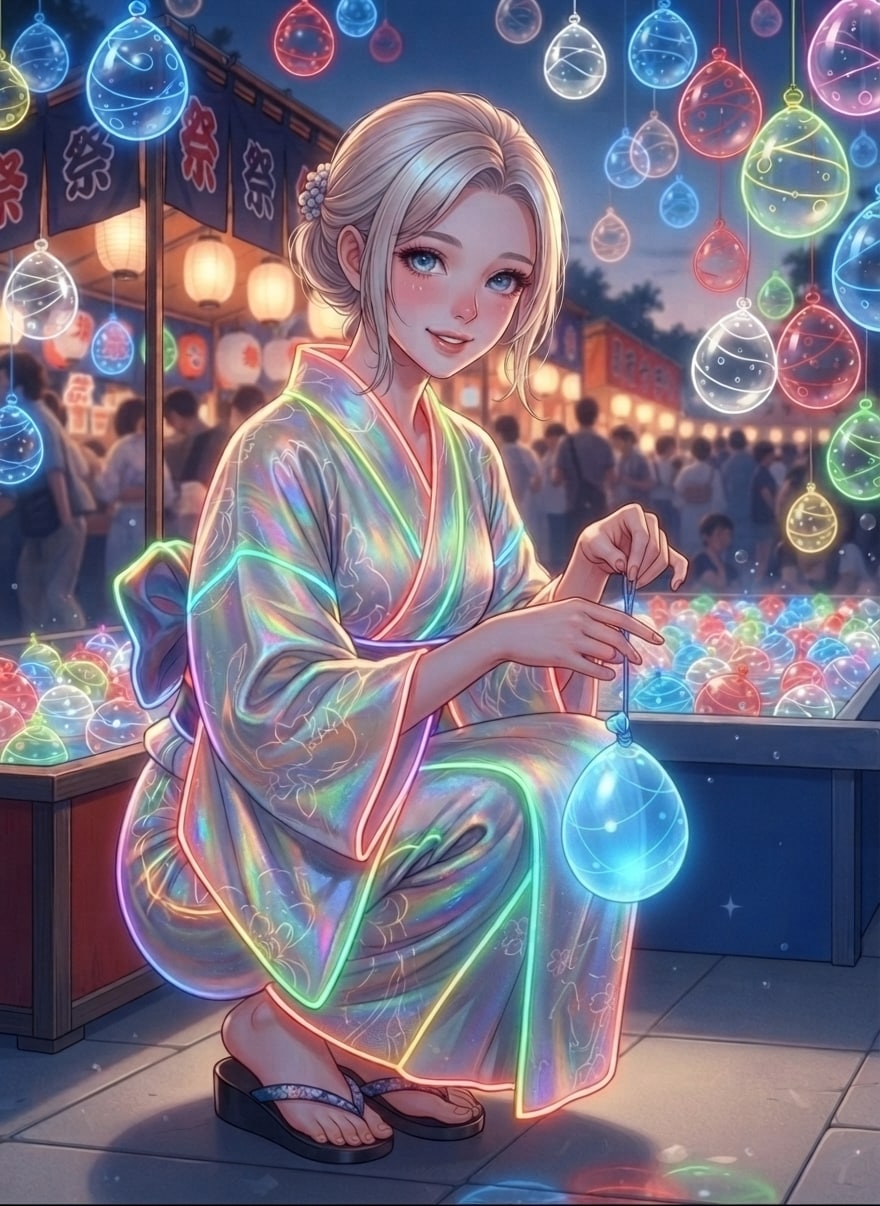 水風船 | の人気AIイラスト・グラビア