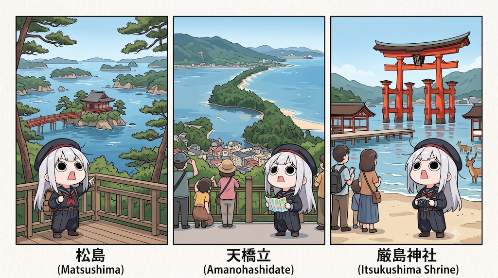 日本三景えらいこっちゃ嬢