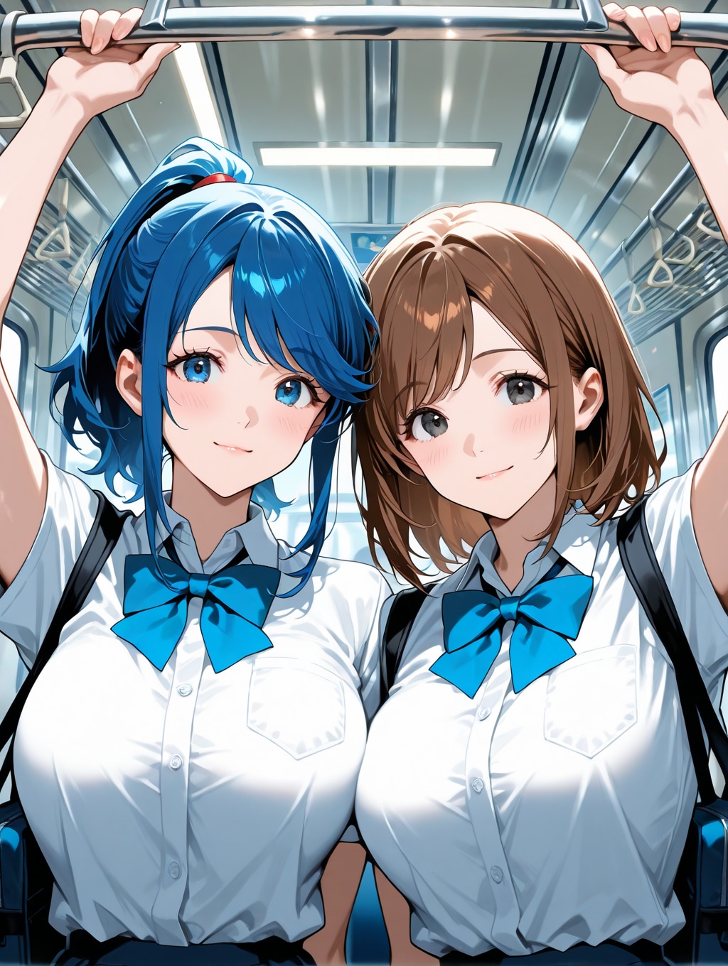 隙が多すぎる女子高生の通学風景