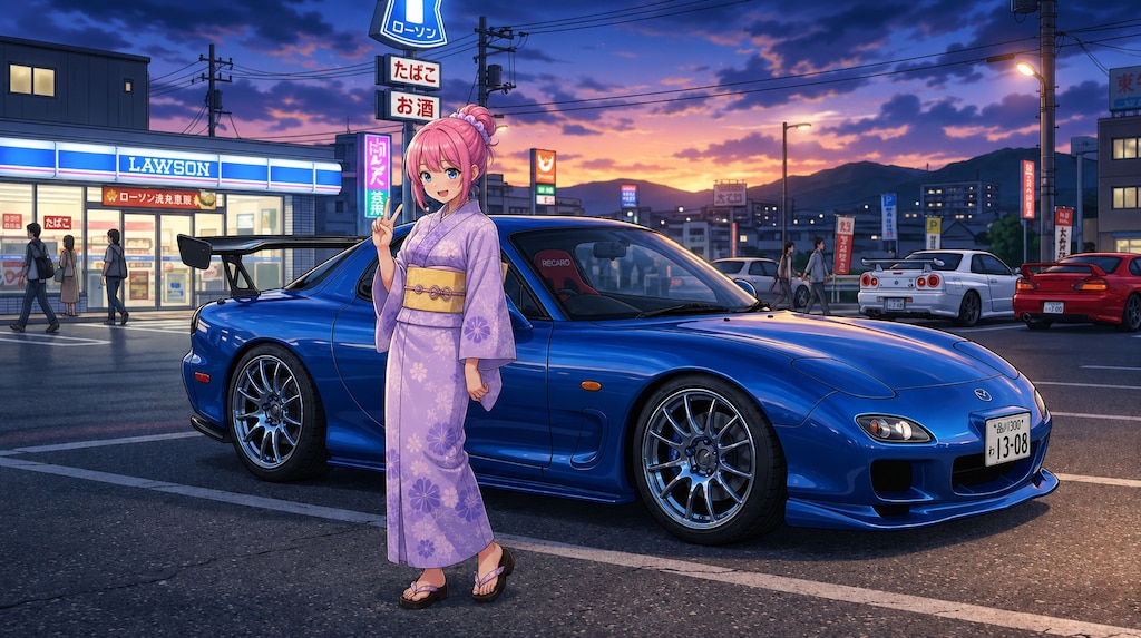 ピンクアプドゥちゃん🩷RX-7 FD3S