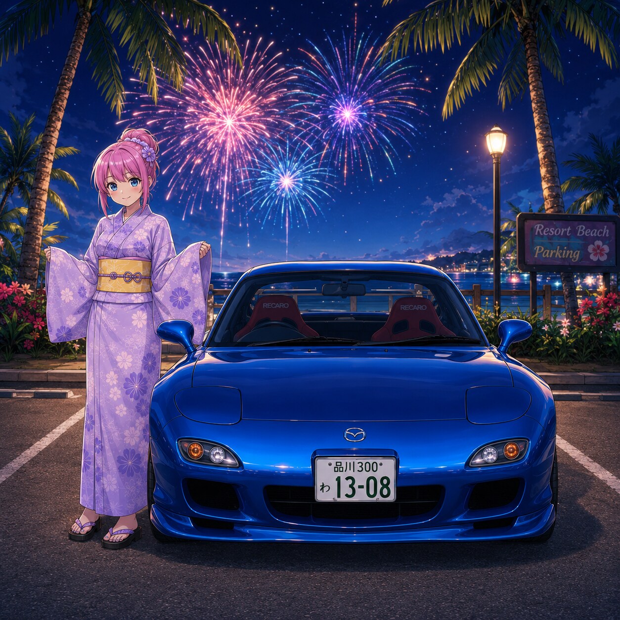 ピンクアプドゥちゃん🩷RX-7 FD3S