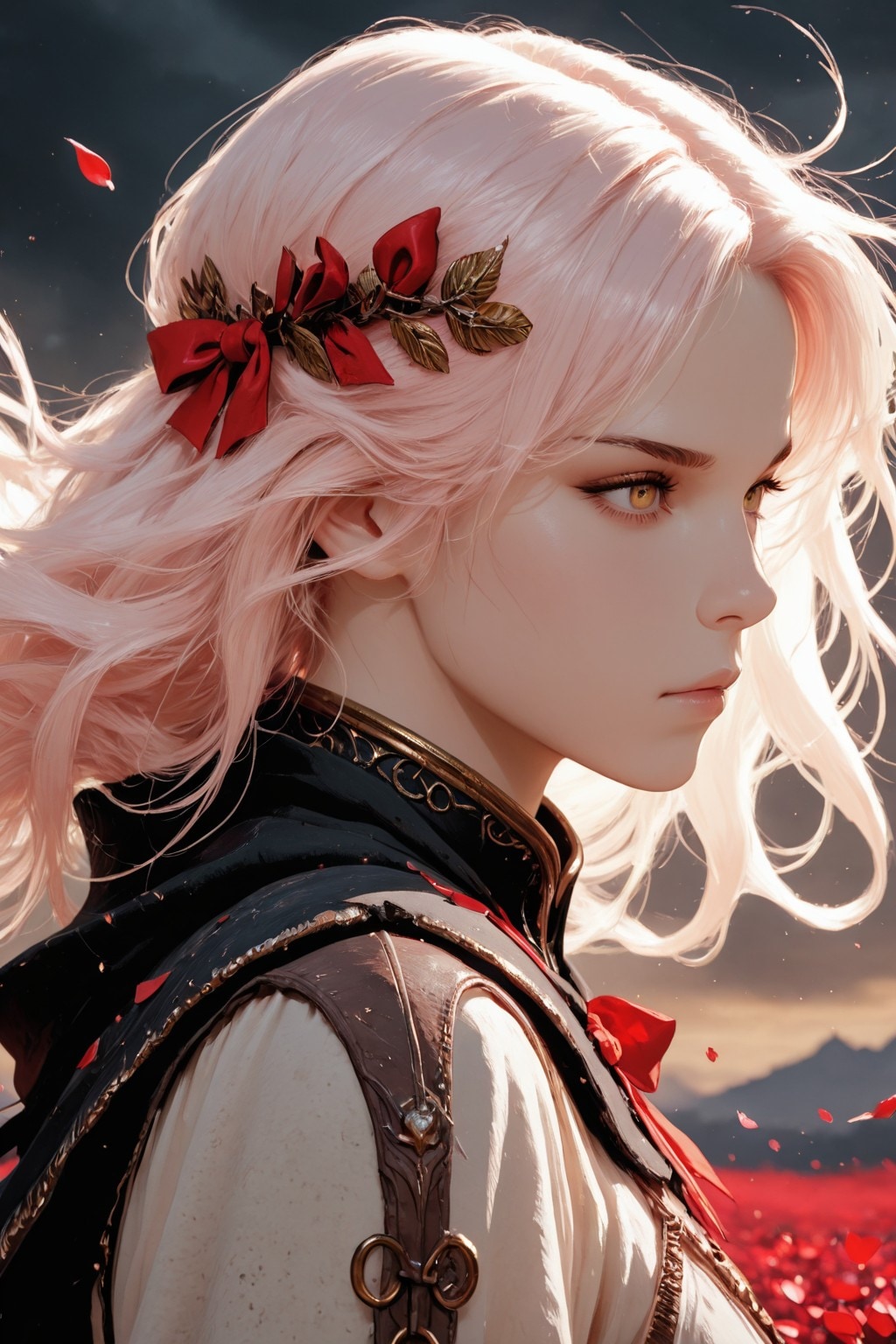 Today's Side Profile Beauty Girl - Easy Prompt Challenge（今日の横顔ガール。） | の人気AIイラスト・グラビア