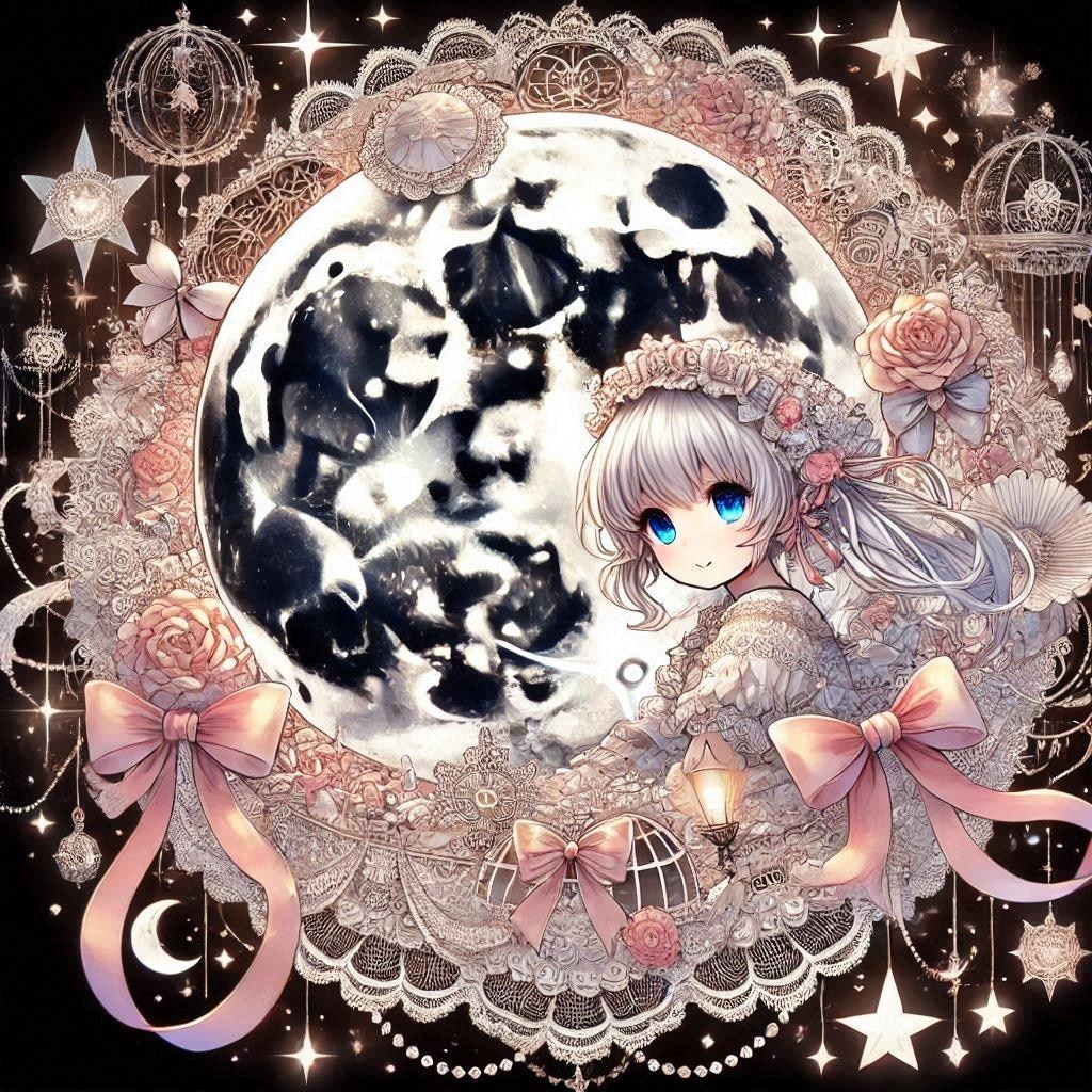 月がフリルを纏ったら
