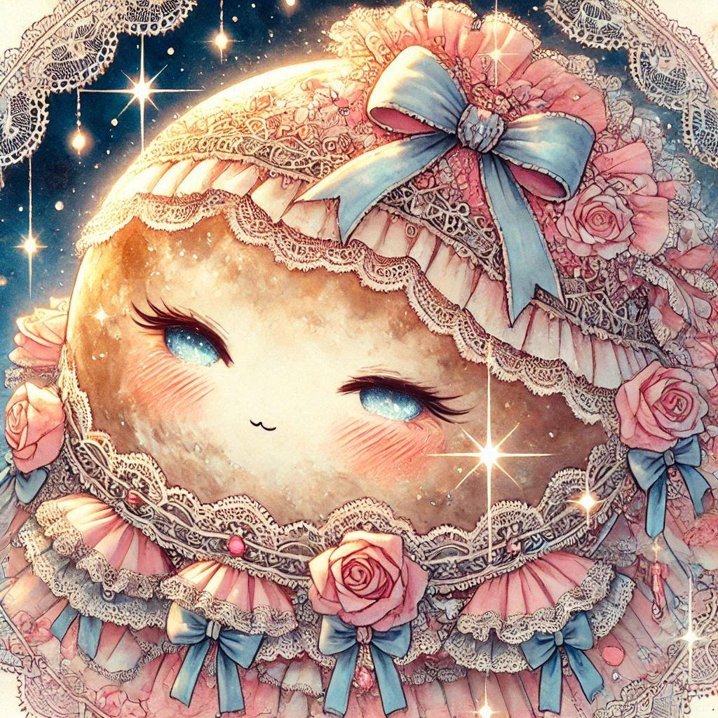 月がフリルを纏ったら | の人気AIイラスト・グラビア