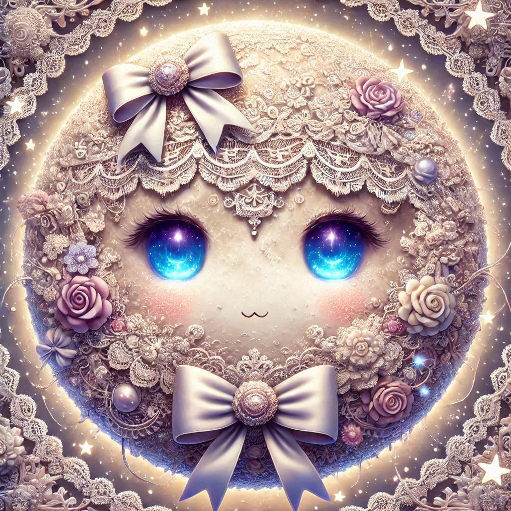 月がフリルを纏ったら