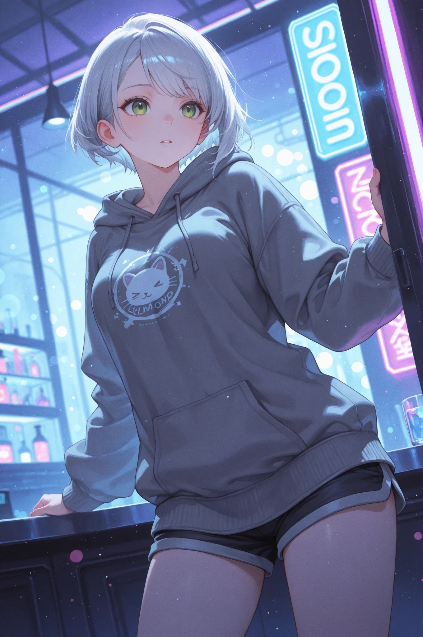 Neon bar | の人気AIイラスト・グラビア
