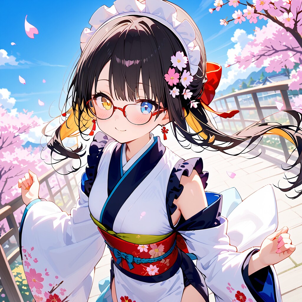 着物コスプレ少女