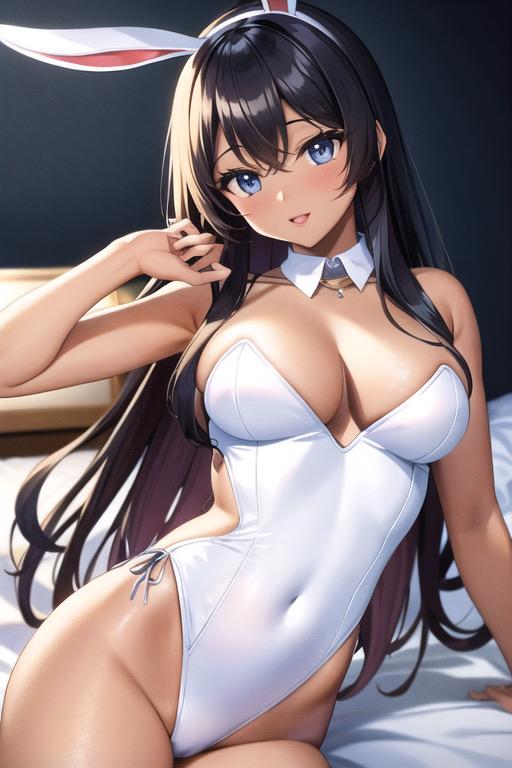 褐色バニーガール