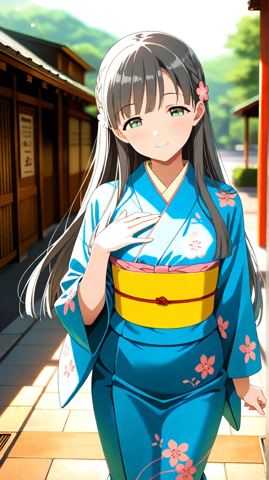 小〇川紗枝　着物②