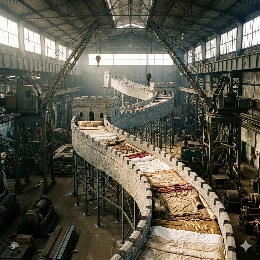 万里の長城のベッド