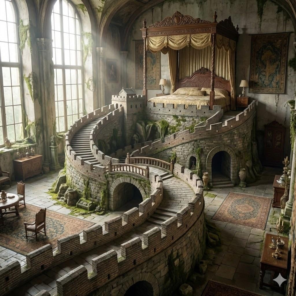 万里の長城のベッド