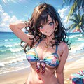 ☀️夏にクリスマスの国にいる彼女 2枚目