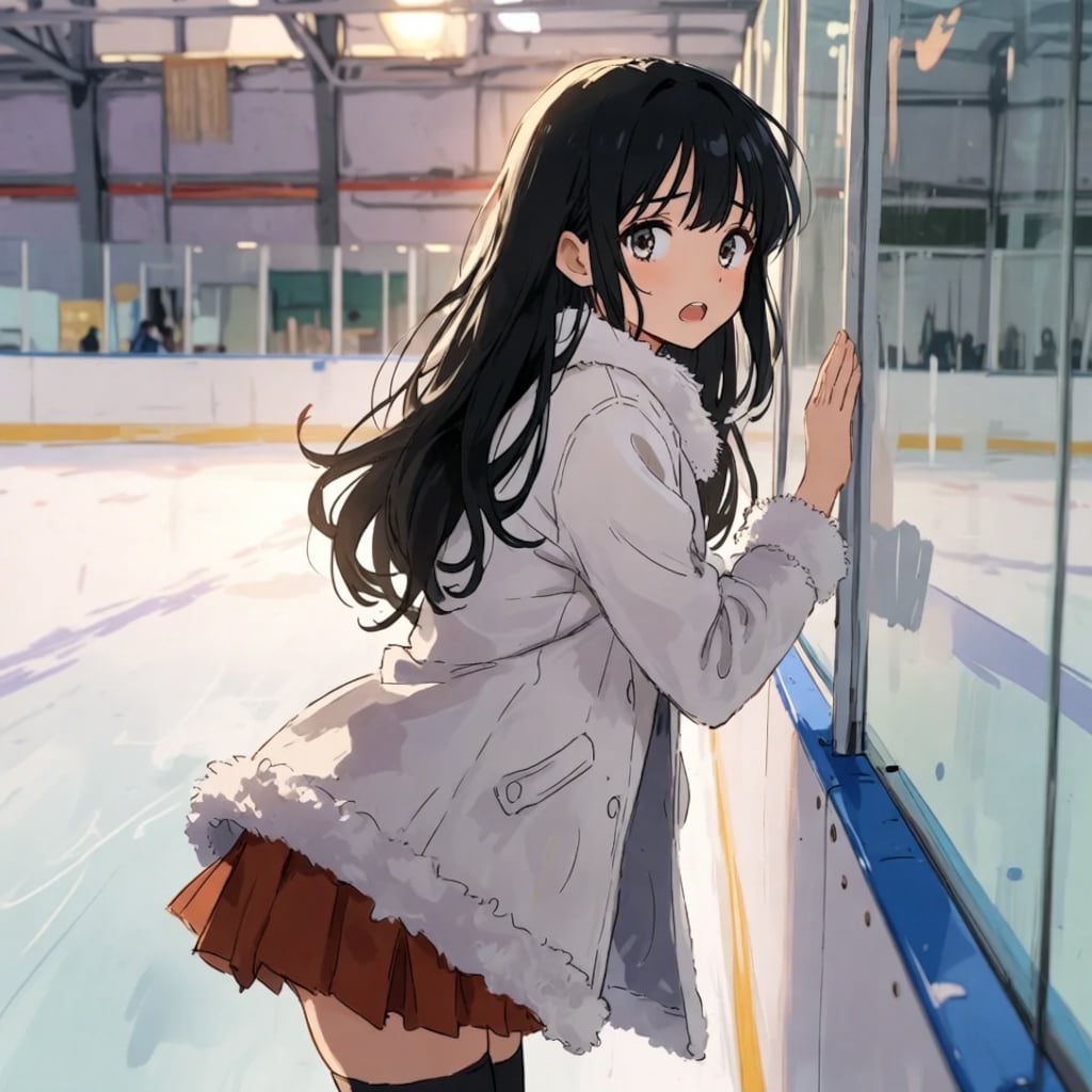 スケート初心者女子