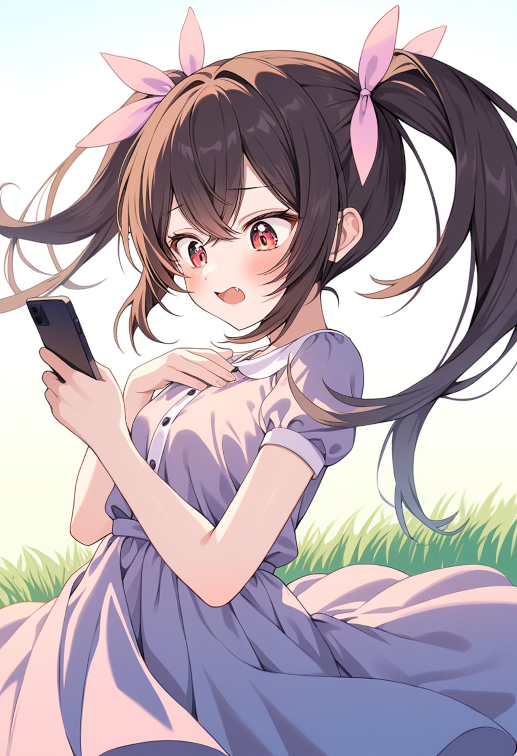 ふふ……なっ、あっ、すぐ既読つけちゃった！履歴見てたの気づかれないわよね？大丈夫よね？