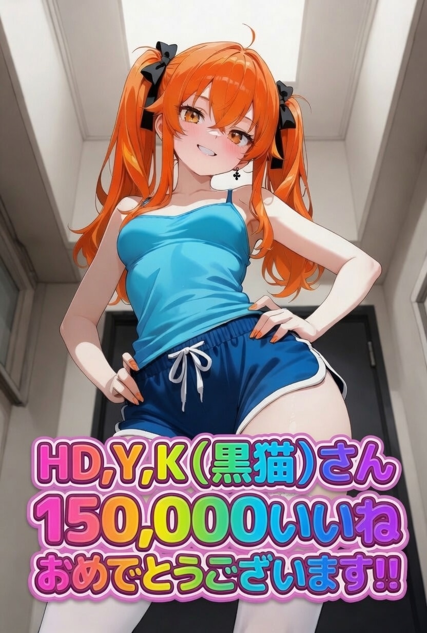 HD,Y、K　（黒猫）さんと150.000いいねおめでとうございます！