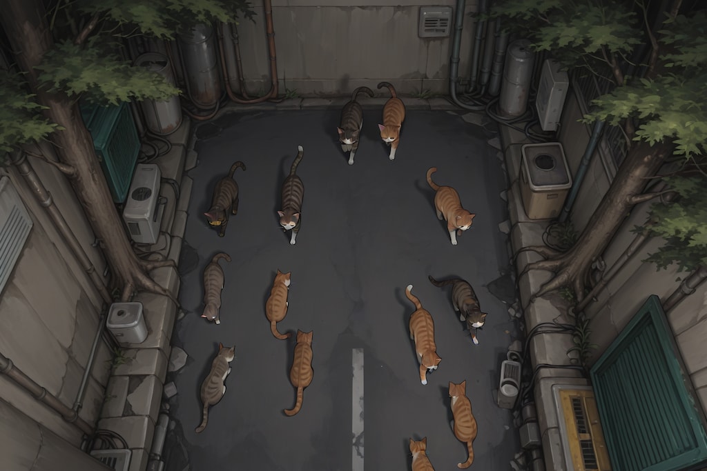 人気のいないところに猫はいる