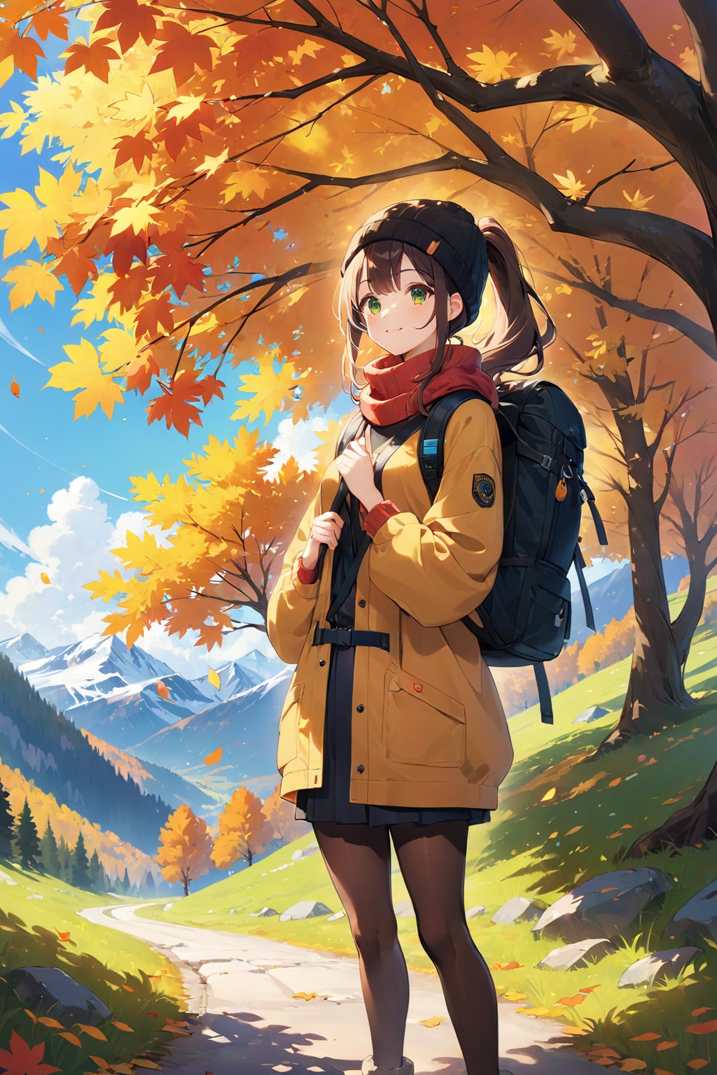 秋登山　あきなちゃん