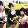 茶摘み　精が出ますね 2枚目