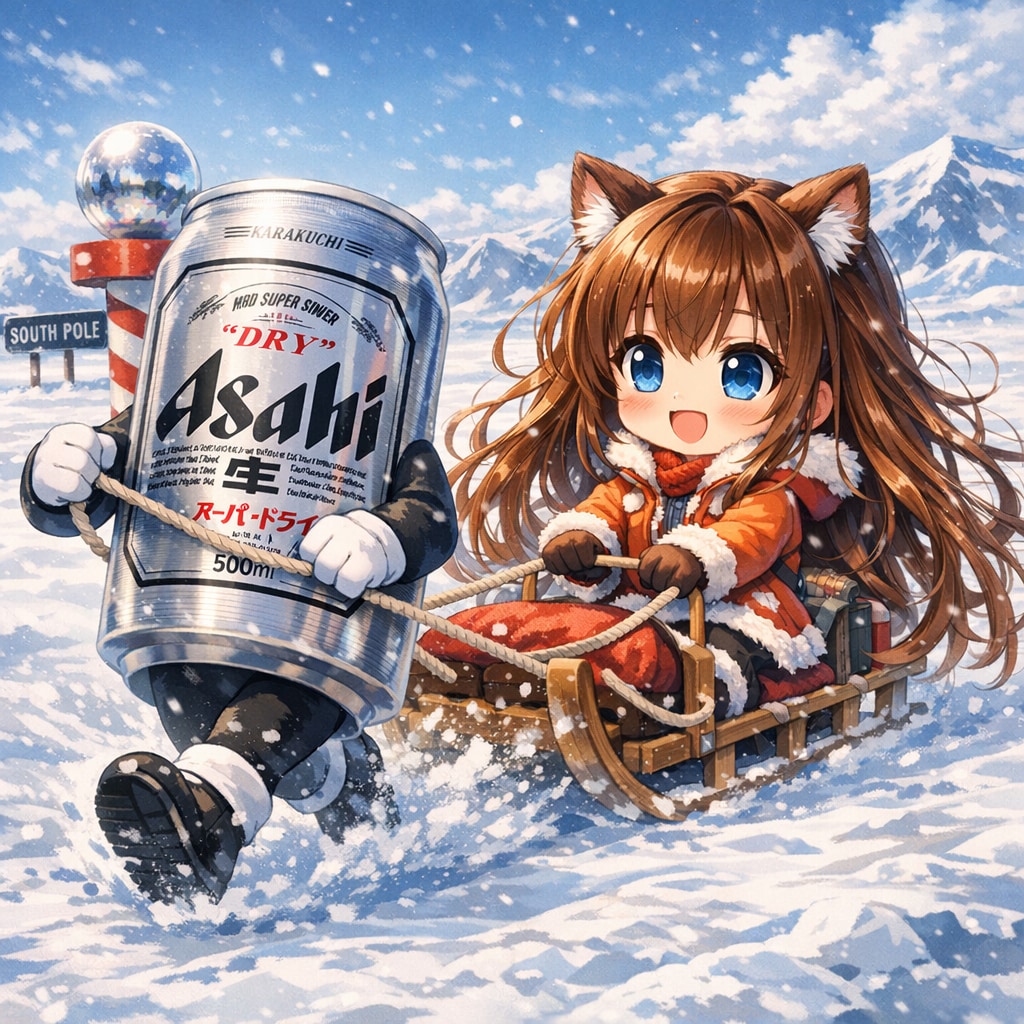 南極点に到達した小さな女の子 | の人気AIイラスト・グラビア