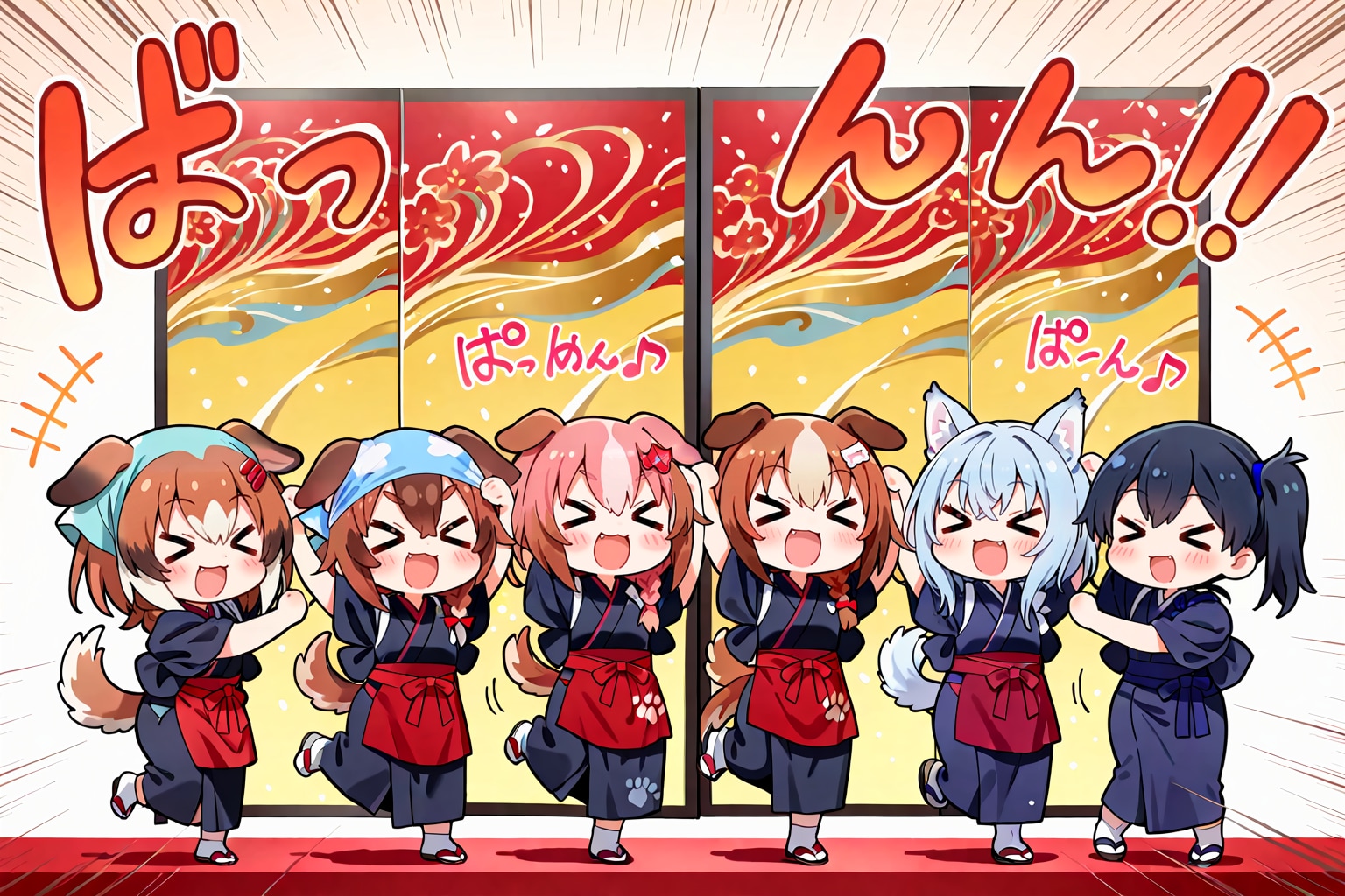 いぬみみようちえんじのえんかいげい！ | の人気AIイラスト・グラビア