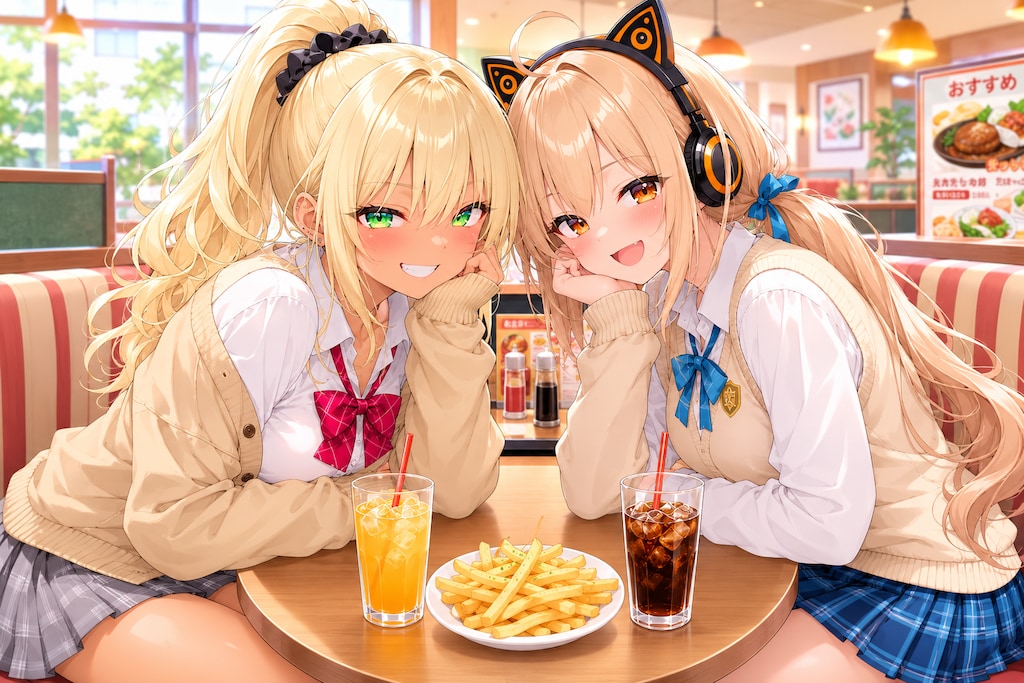 ふーこちゃんとファミレス♪