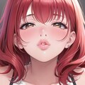 赤い髪の女の子　　「KISSしよう・・・・・いいよね・・・・・もうしちゃうもん・・・。」 4枚目
