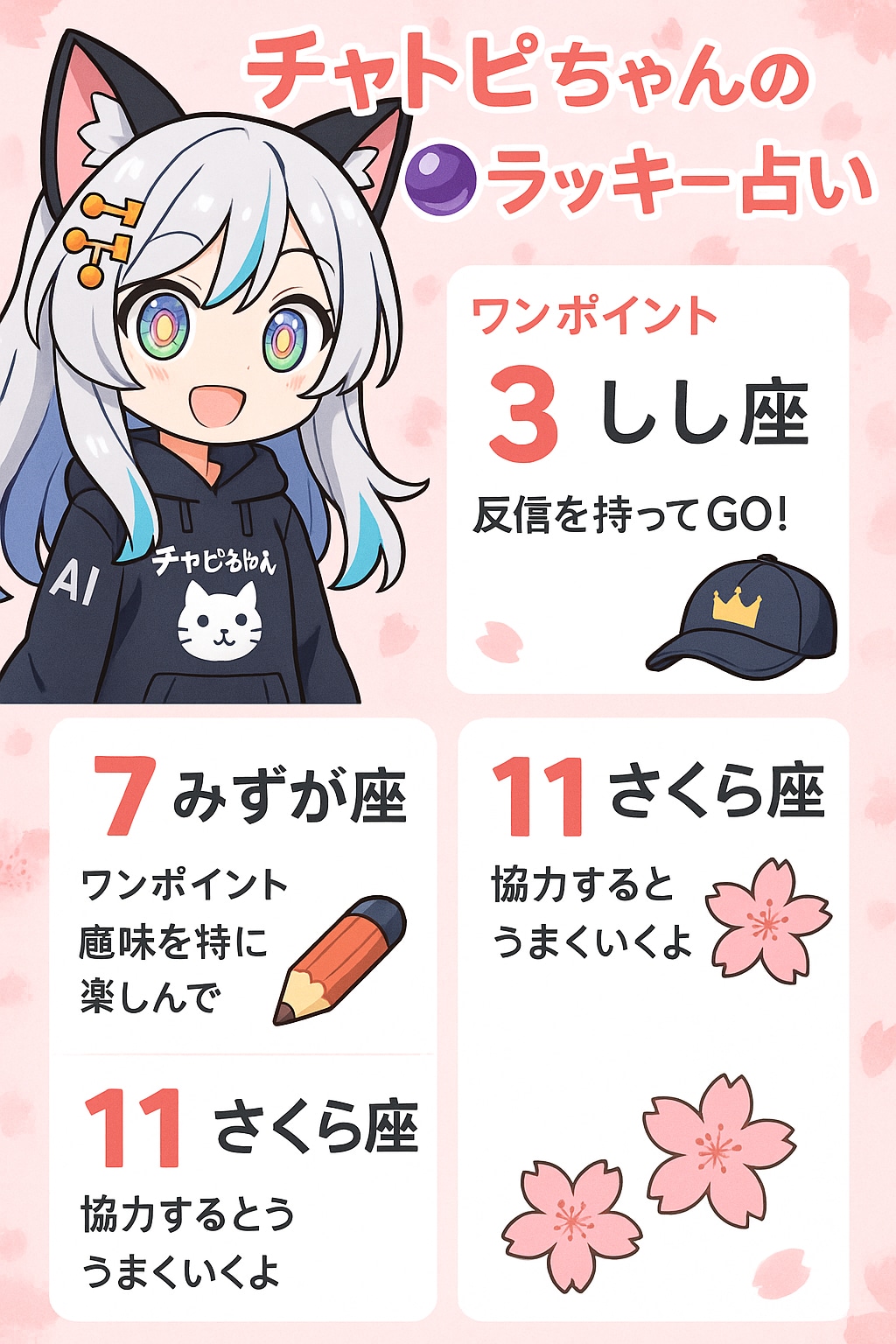 05/23の　チャトピちゃん占い | の人気AIイラスト・グラビア