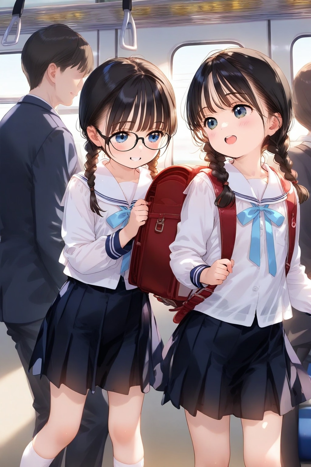 いつもの通学風景