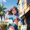 黒髪少女のセクシーポーズ　23/12/23のワード生成 4枚目