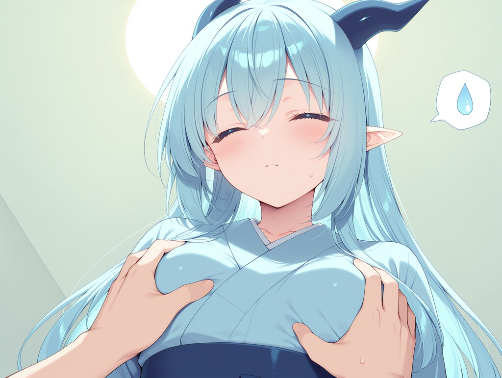 起こしに来た竜娘さんにいたずら