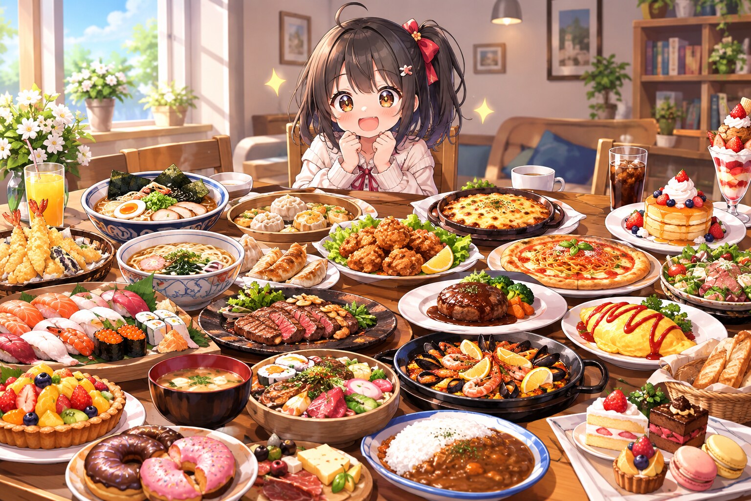 今日は食いしん坊の日！ | の人気AIイラスト・グラビア