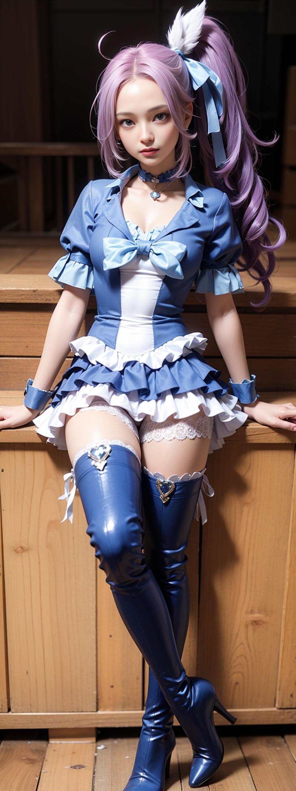 Curebeat's knee-high boots are beautiful#5