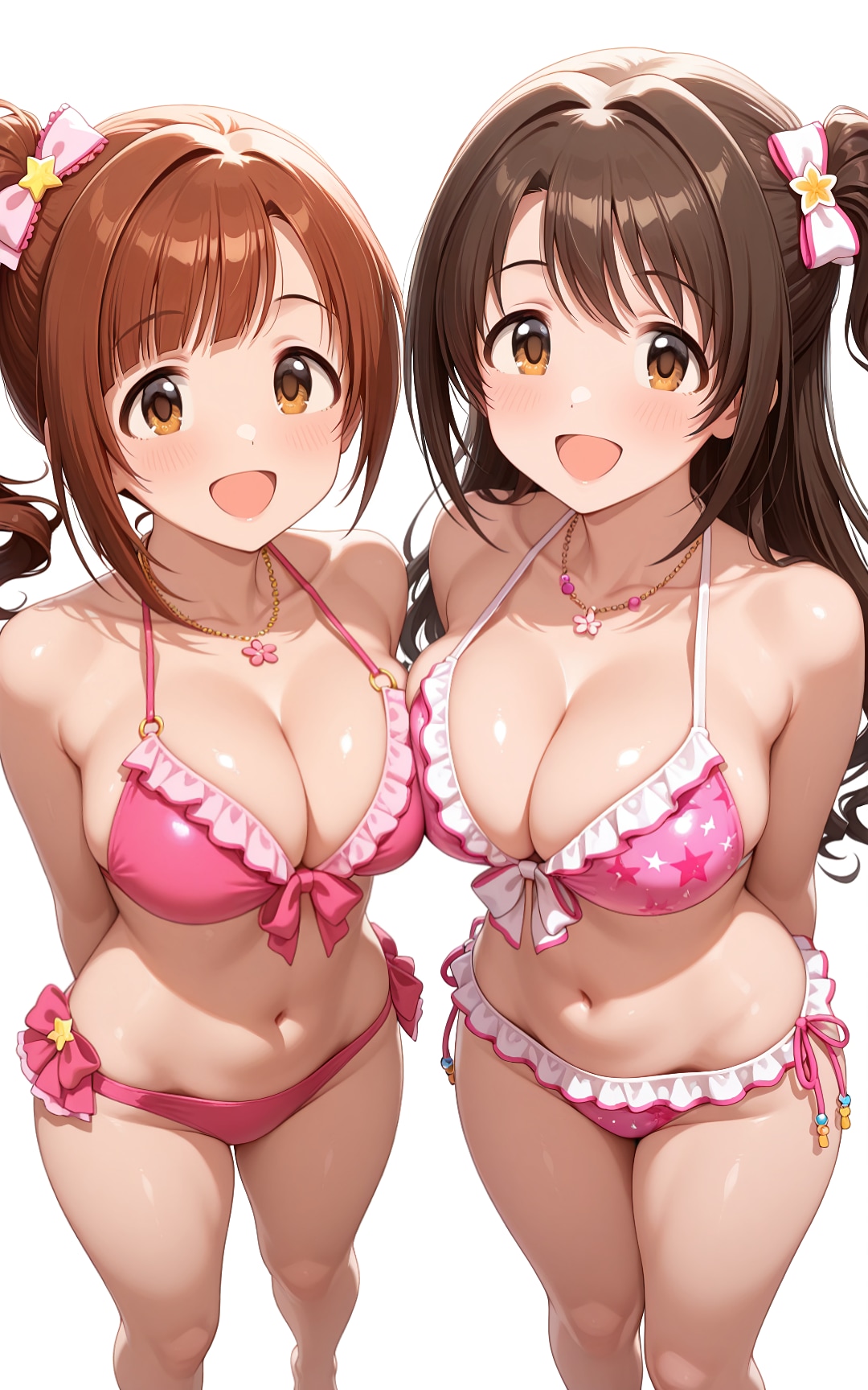 卯月と響子のおっぱいビキニ