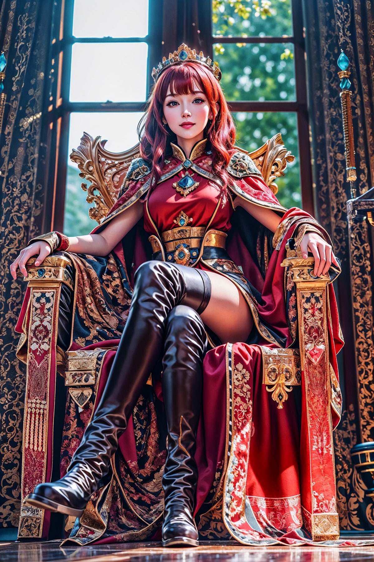 ごちゃごちゃした装飾の模様（没の女帝カード） | の人気AIイラスト・グラビア