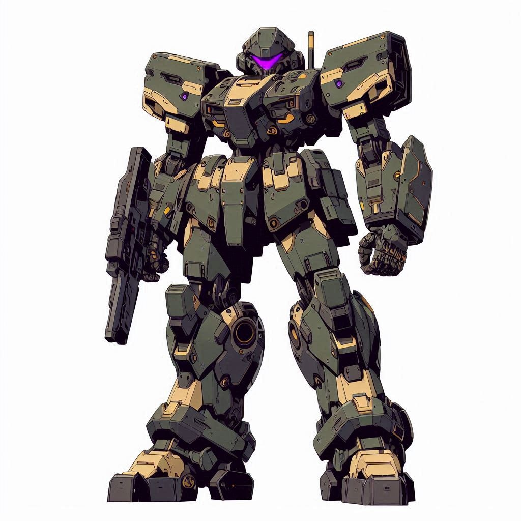 AIガチャ戦機　量産機立ち絵＆フィギア