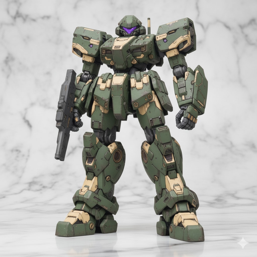 AIガチャ戦機　量産機立ち絵＆フィギア