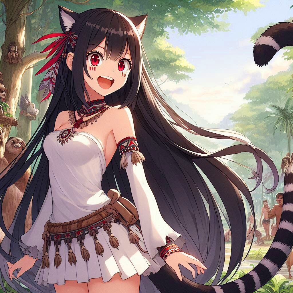 アマゾンにいる、猫耳なうちの子★(8枚)