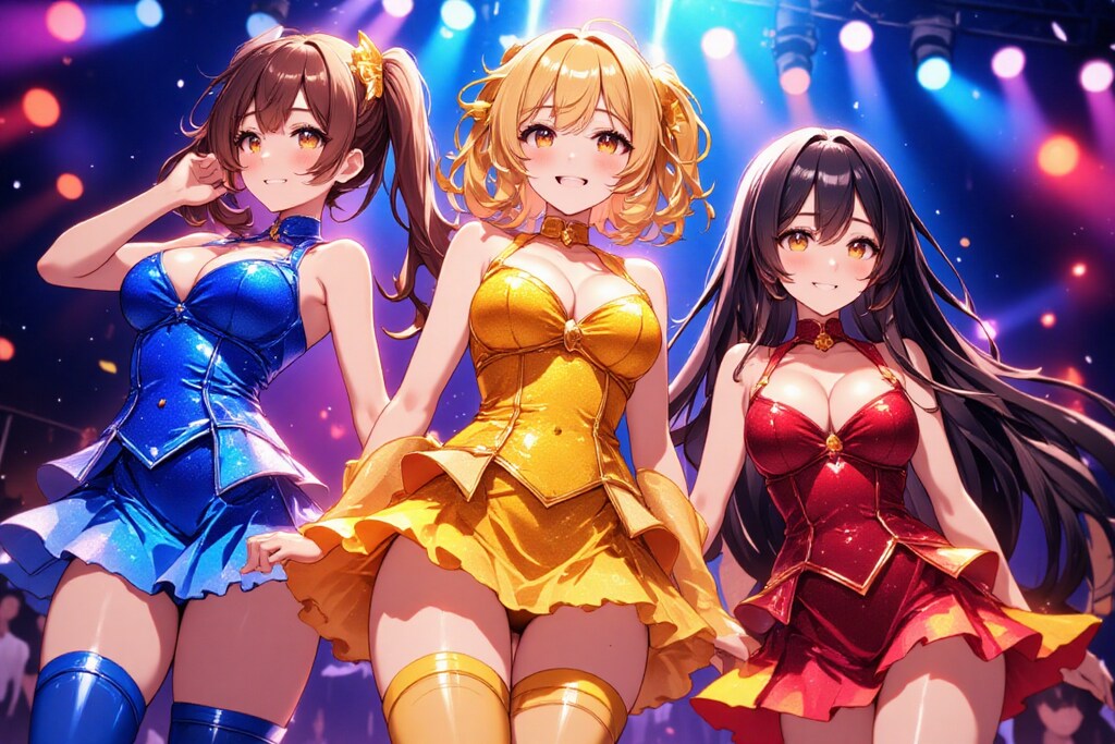 復活・信号機ガールズ【担当色：青・黄・赤】