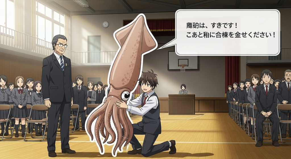 不適切な物を手に告白