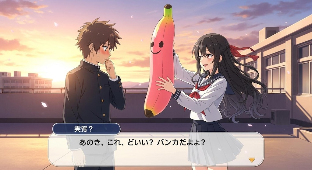 不適切な物を手に告白